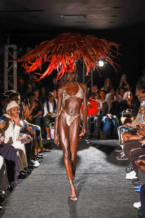 new york, new york september 14 a model walks the runway at the theophilio fashion show during september 2022 new york fashion week the shows on september 14, 2022 in new york city photo by arturo holmesgetty images for nyfw the shows