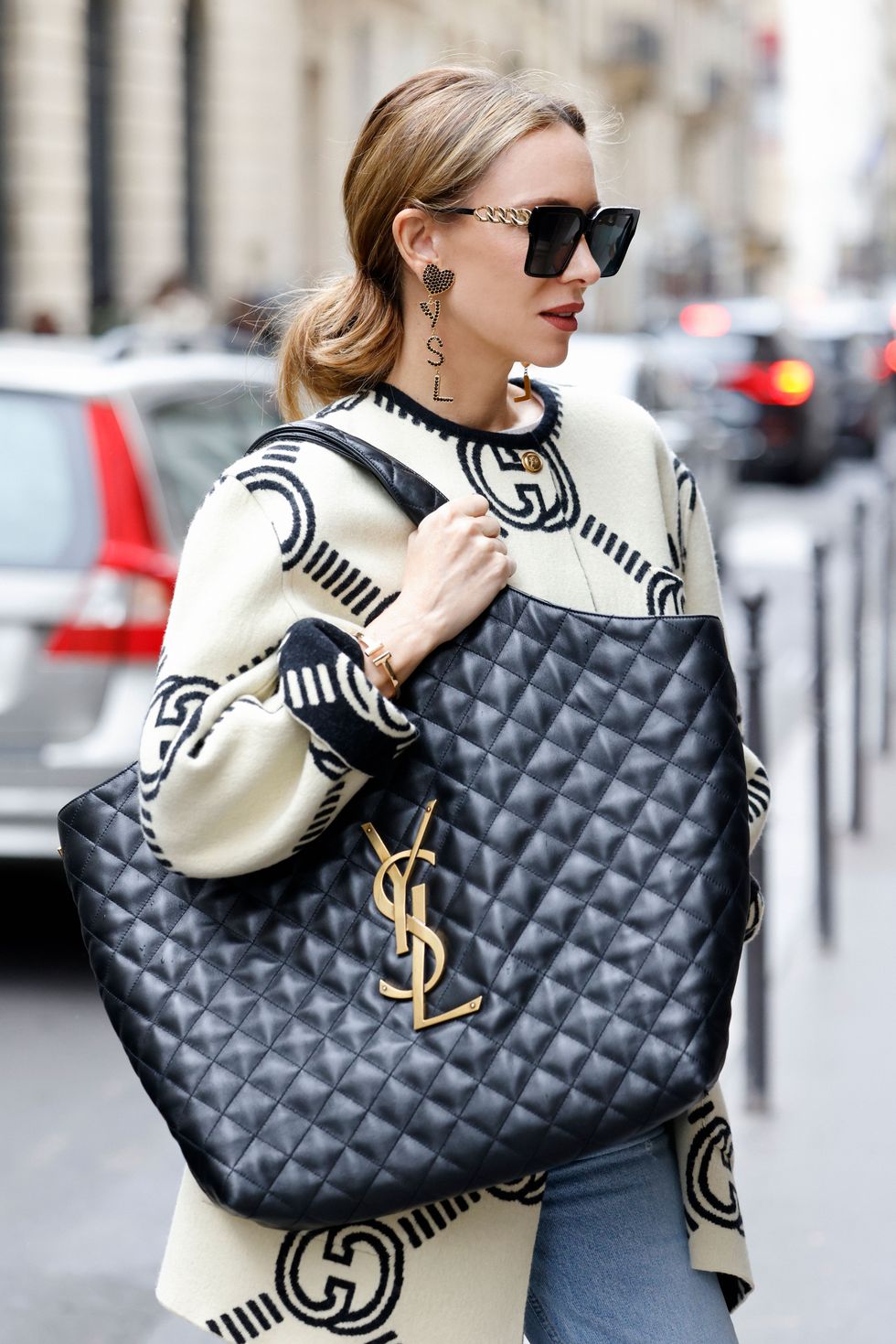 How Celebrities Carry The Saint Laurent Classic Monogram Bag