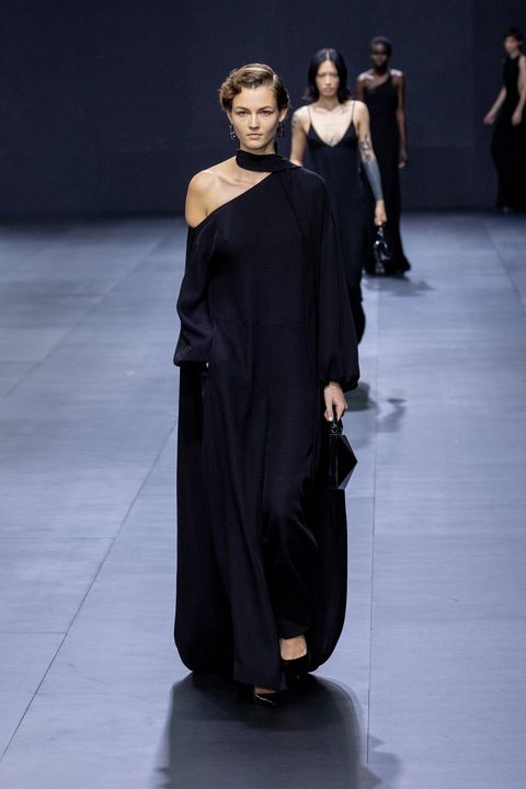 paris, france october 02 editorial use only for non editorial use please seek approval from fashion house a model walks the runway during the valentino womenswear springsummer 2023 show as part of paris fashion week on october 02, 2022 in paris, france photo by peter whitegetty images