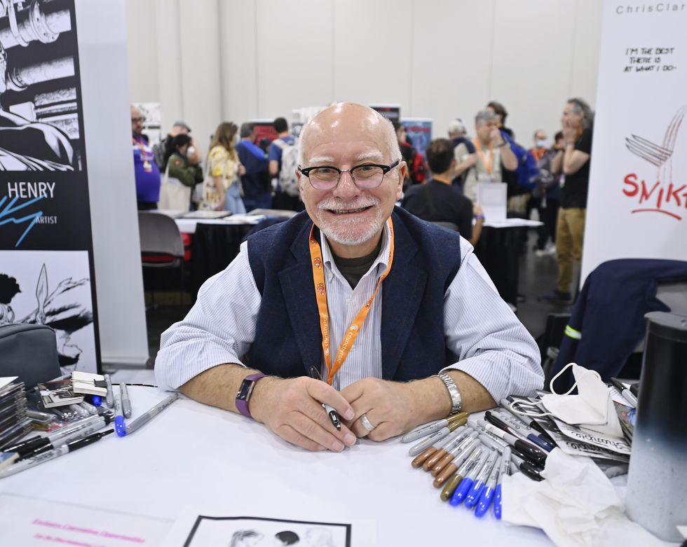new york, new york october 07 chris claremont during new york comic con 2022 on october 07, 2022 in new york city photo by roy rochlingetty images for reedpop