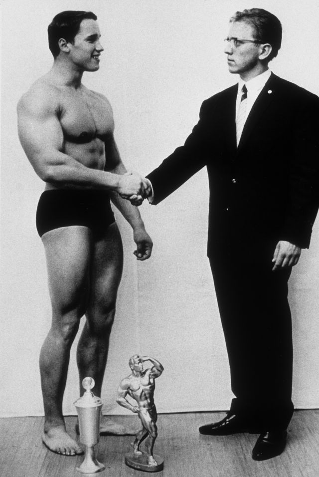 austria circa 1966 young bodybuilder arnold schwarzenegger wins a competition circa 1966 in austria photo by michael ochs archivesgetty images