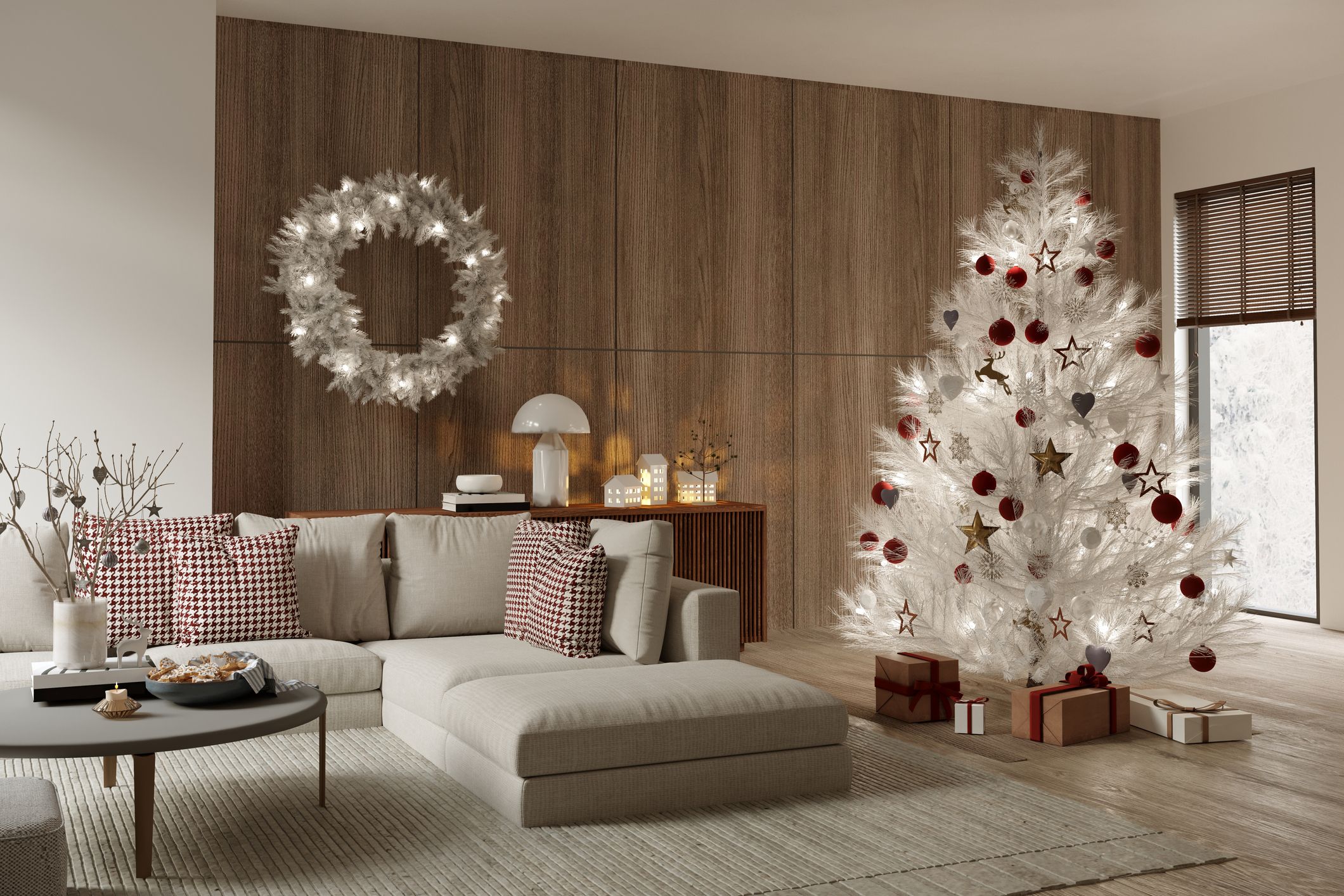 Cómo decorar árboles de Navidad blancos - 15 ideas