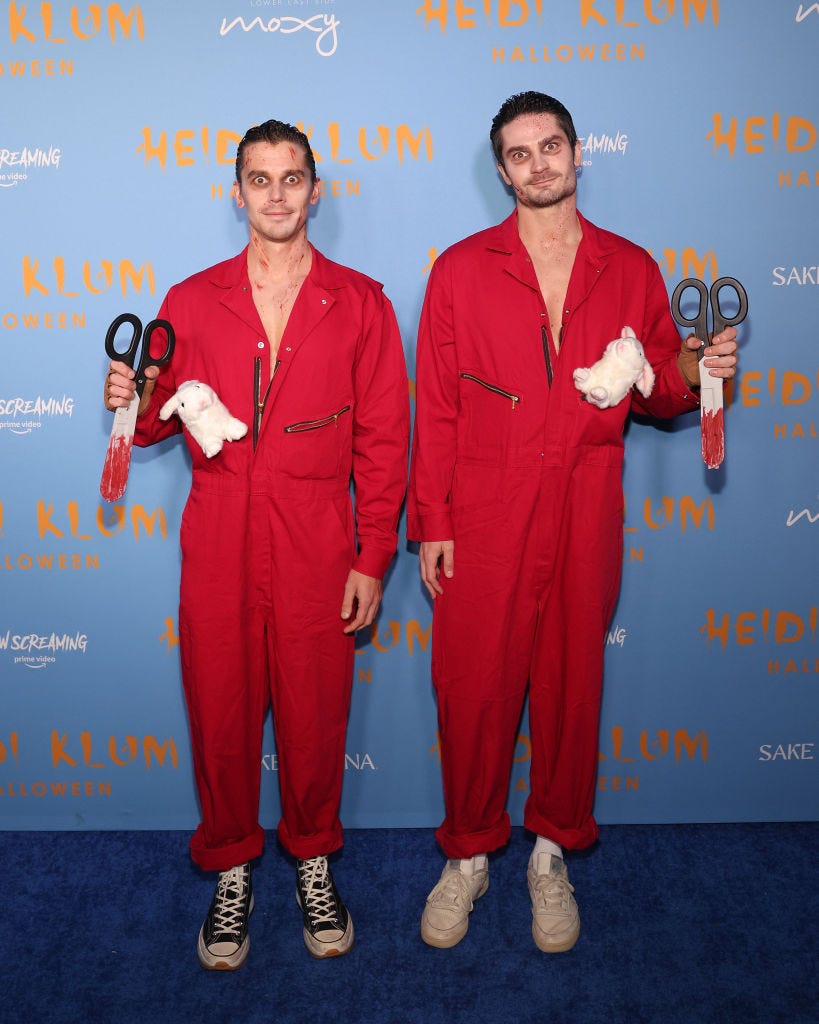 antoni porowski dressed as characters from the fillm us