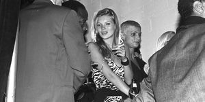published cropped for publication kate moss and ingrid casares caught in the crowd at the after party for the versus fashion show at twilo, a new chelsea night spot that was the former home of famed after hours club, the sound factory, on october 28, 1995 in new yorkarticle title "eye little italy" photo by steve eichnerwwdpenske media via getty images