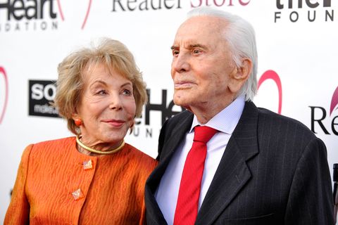Kirk Douglas and Anne Buydens in 2012.