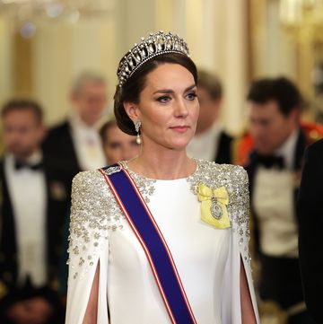 london, england november 22 catherine, princess of wales during the state banquet at buckingham palace on november 22, 2022 in london, england this is the first state visit hosted by the uk with king charles iii as monarch, and the first state visit here by a south african leader since 2010 photo by chris jacksongetty images