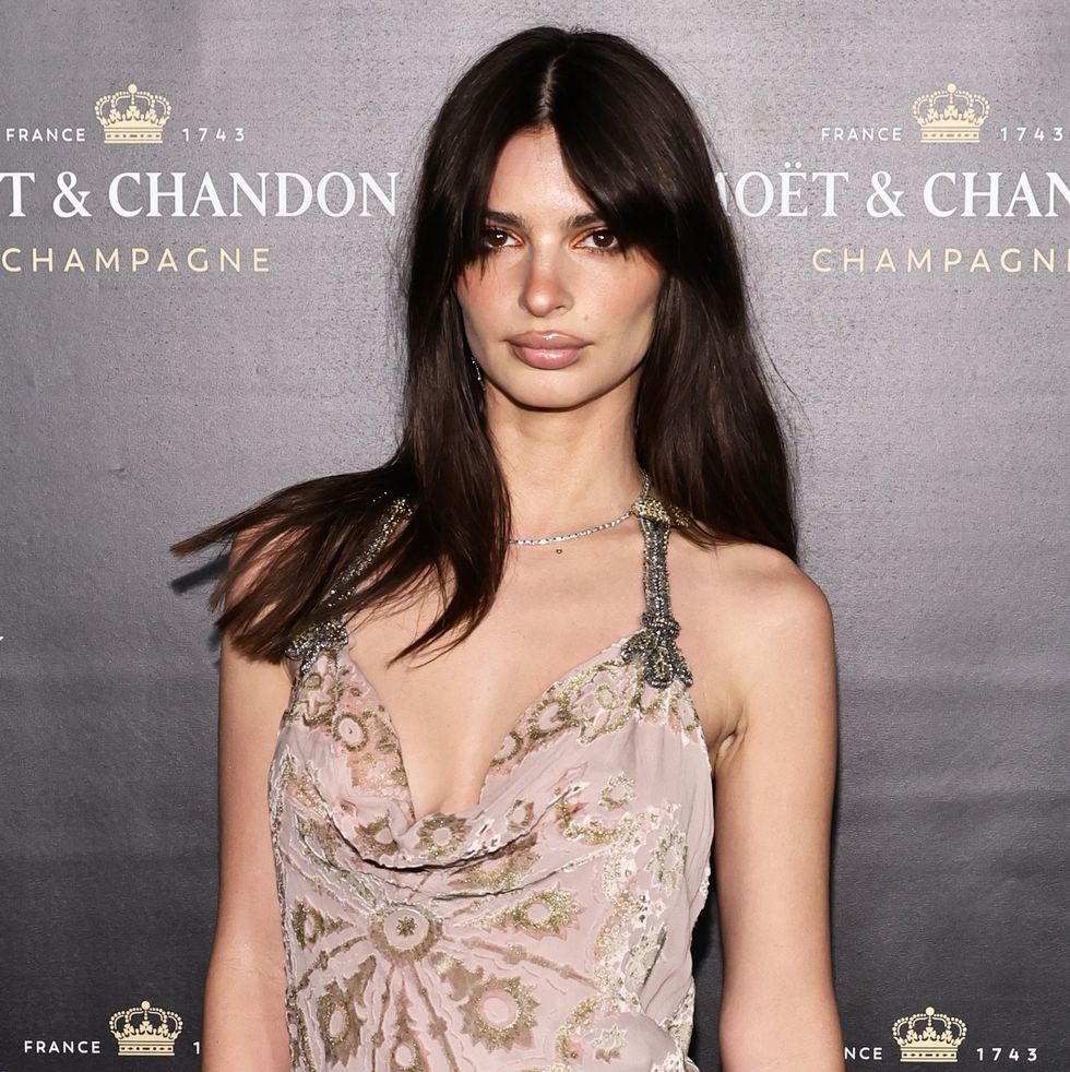 new york, new york december 05 emily ratajkowski attends the moet chandon holiday season celebration at lincoln center on december 05, 2022 in new york city photo by jamie mccarthygetty images