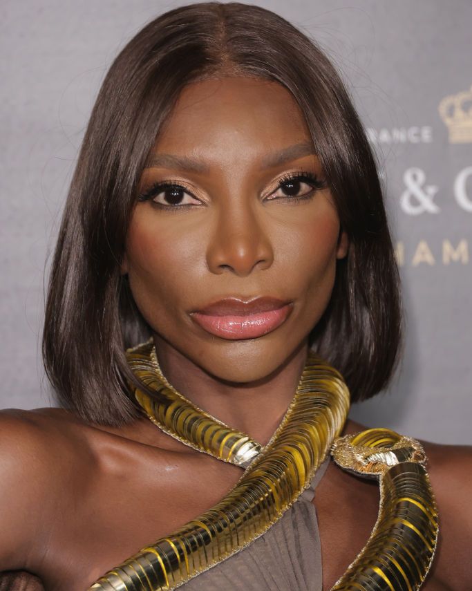 new york, new york december 05 michaela coel attends the moet chandon holiday season celebration at lincoln center on december 05, 2022 in new york city photo by michael loccisanowireimage