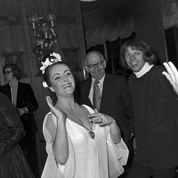 elizabeth taylor l attends a party during her weekend long 40th birthday celebration in budapest, hungary, on feb 26 27, 1972 photo by reginald graywwdpenske media via getty images