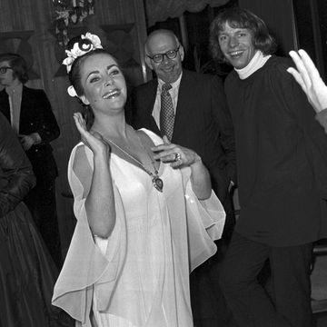 elizabeth taylor l attends a party during her weekend long 40th birthday celebration in budapest, hungary, on feb 26 27, 1972 photo by reginald graywwdpenske media via getty images