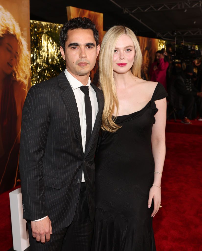 los angeles, california december 15 l r max minghella and elle fanning attend the global premiere screening of paramount pictures babylon at the academy museum of motion pictures on december 15, 2022 in los angeles, california photo by jesse grantgetty images for paramount pictures