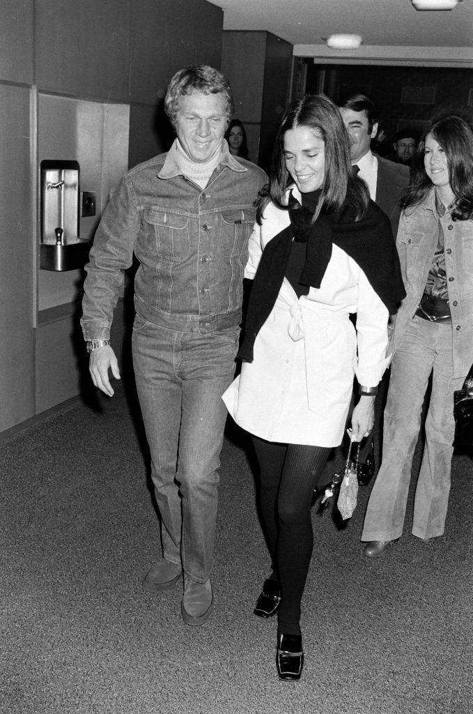 actor steve mcqueen and actress ali macgraw photo by nick ackermanwwdpenske media via getty images
