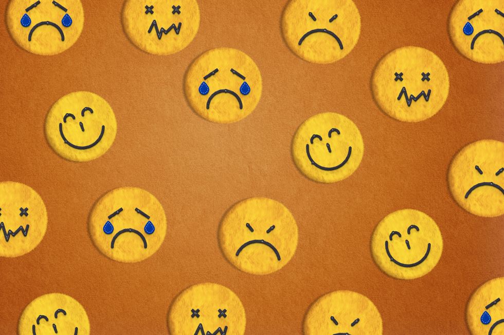 a group of yellow smiley faces