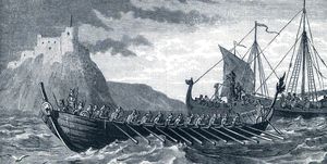 danish vikings invaded britain a number of times the viking raids culminated in 1013 ce when the viking king sweyn forkbeard conquered the whole of england