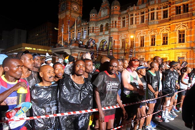 durban, south africa   june 03    general view of the start during the 2012 comrades marathon on june 03, 2012 in south africa
the 2012 comrades marathon is starting at the city hall in pietermaritzburg and finishing at the sahara kingsmead cricket stadium in durban
photo by anesh debikygallo imagesgetty images