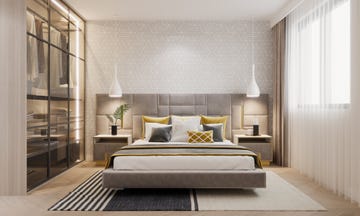 render of modern bedroom