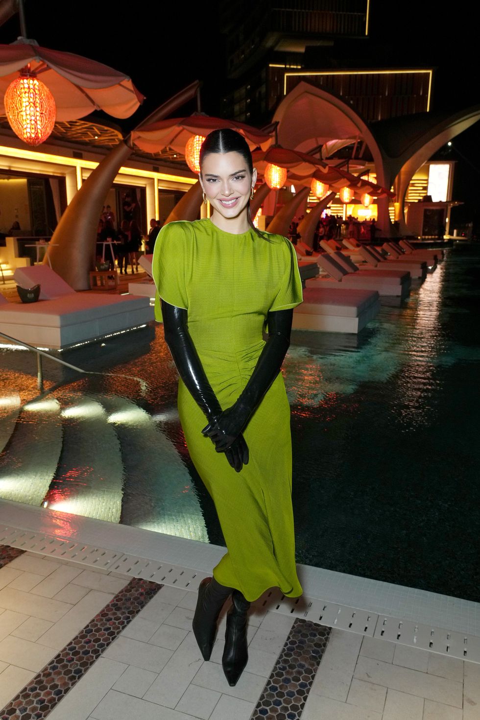 dubai, united arab emirates january 20 kendall jenner hosts the launch of 818 tequila in the uae with an after party at cloud22 during the grand reveal weekend for atlantis the royal, dubais new ultra luxury hotel on january 20, 2023 in dubai, united arab emirates photo by kevin mazurgetty images for atlantis the royal