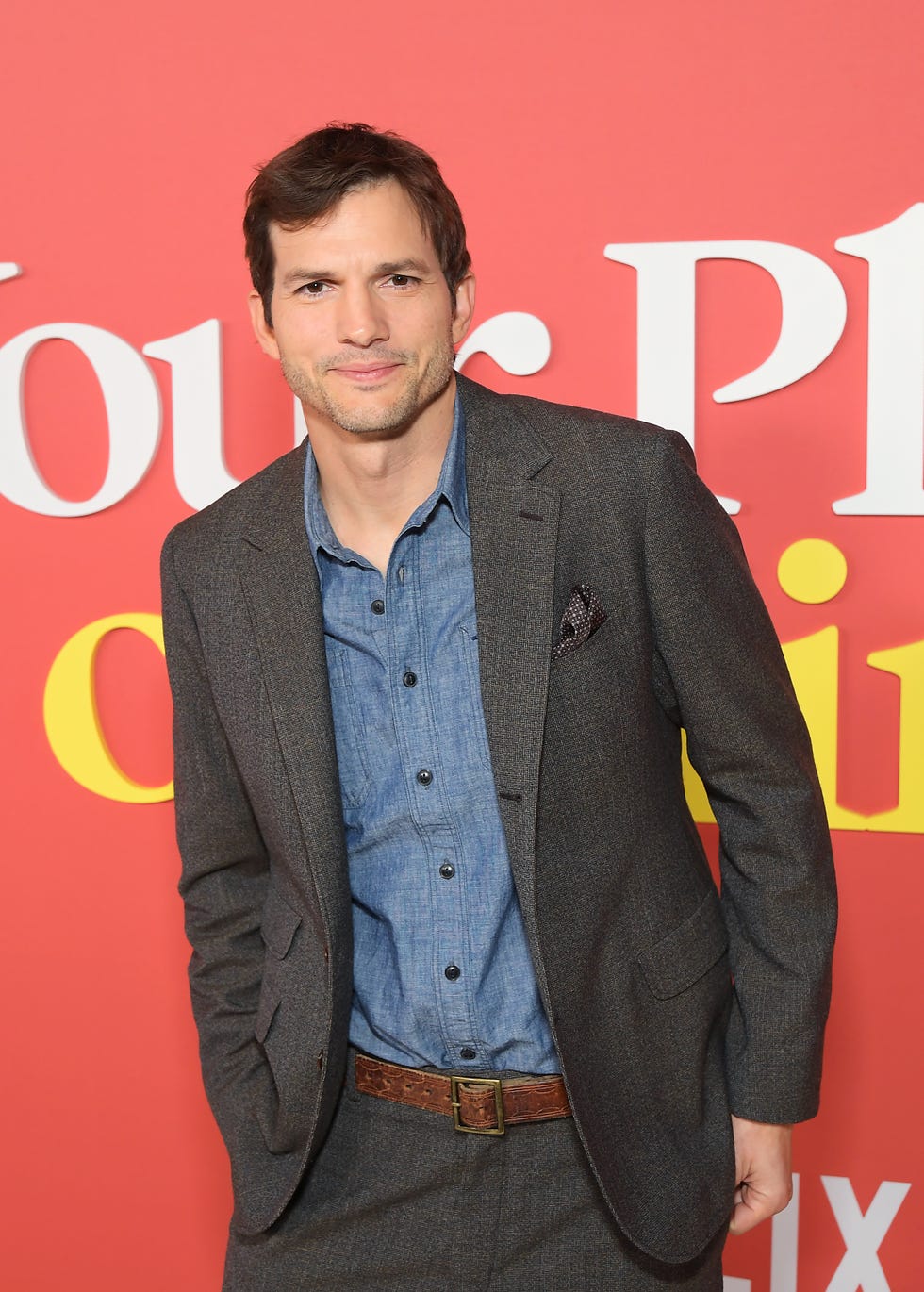 los angeles, california february 02 ashton kutcher attends netflixs your place or mine world premiere at regency village theater on february 02, 2023 in los angeles, california photo by charley gallaygetty images for netflix