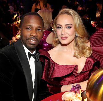 los angeles, california february 05 rich paul and adele attend the 65th grammy awards at cryptocom arena on february 05, 2023 in los angeles, california photo by johnny nunezgetty images for the recording academy