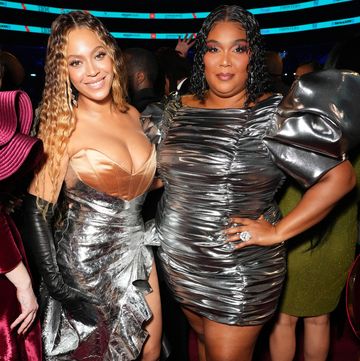 los angeles, california february 05 l r beyoncé and lizzo attend the 65th grammy awards at cryptocom arena on february 05, 2023 in los angeles, california photo by kevin mazurgetty images for the recording academy