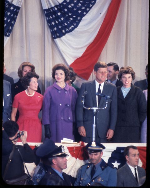JFK and Jackie Kennedy after the 1960 election