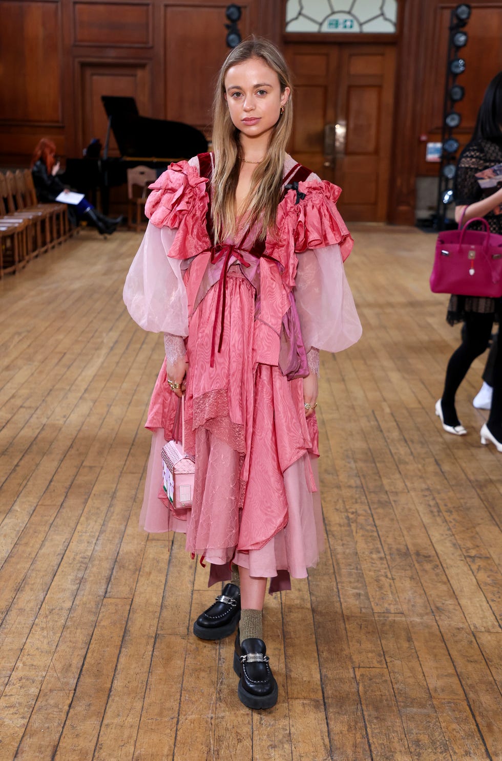 london, england february 17 lady amelia windsor attends the bora aksu show during london fashion week february 2023 on february 17, 2023 in london, england photo by mike marslandwireimage