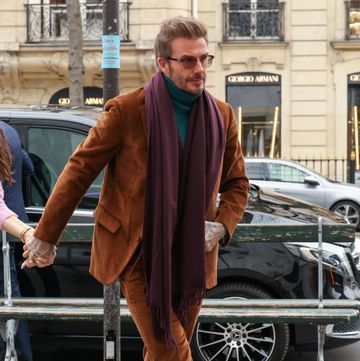 paris, france march 04 david beckham is seen arriving at a restaurant on march 04, 2023 in paris, france photo by pierre suugc images