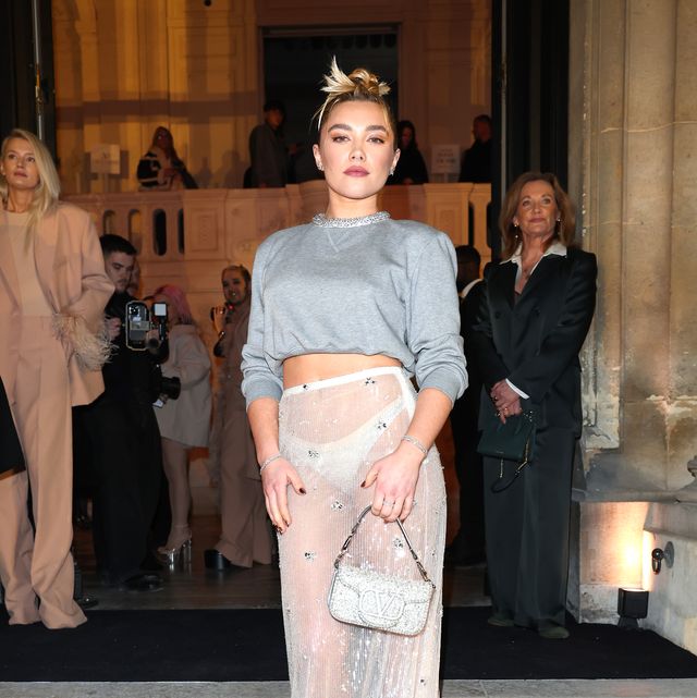 paris, france march 05 florence pugh attends the valentino womenswear fall winter 2023 2024 show as part of paris fashion week on march 05, 2023 in paris, france photo by jacopo raulegetty images