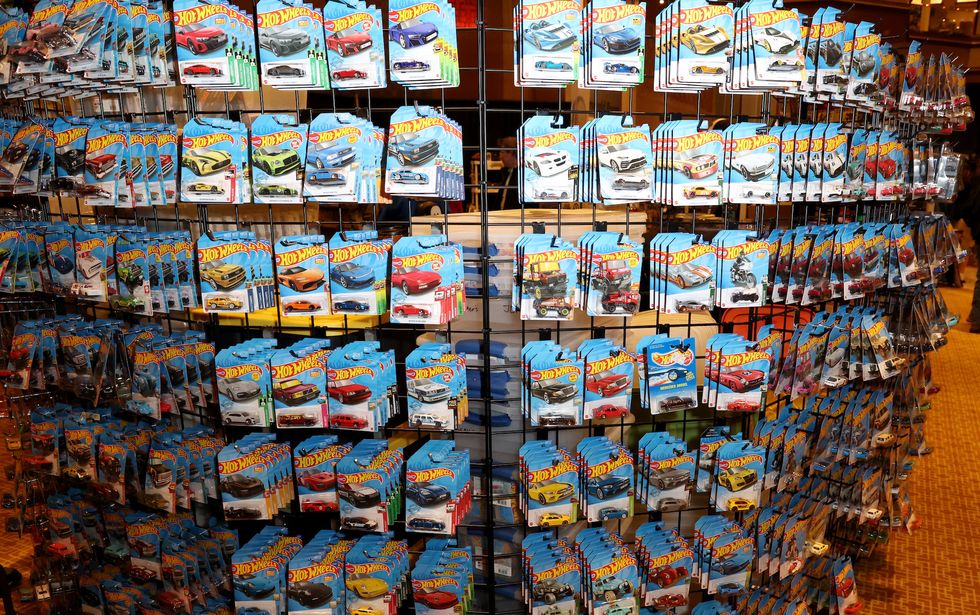 las vegas, nevada march 05 hot wheels scale model cars are displayed during the 2023 las vegas diecast super convention and toy show at ahern hotel and convention center on march 05, 2023 in las vegas, nevada photo by gabe ginsberggetty images