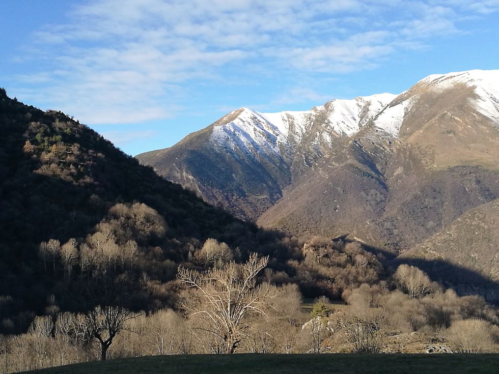 durro, spain januray 2023 view of the mountaind from the road to durro one of the most beautiful towns in spain on january 11,2023 in valle del boi, lleida, catalonia, spain photo by cristina ariascovergetty images
