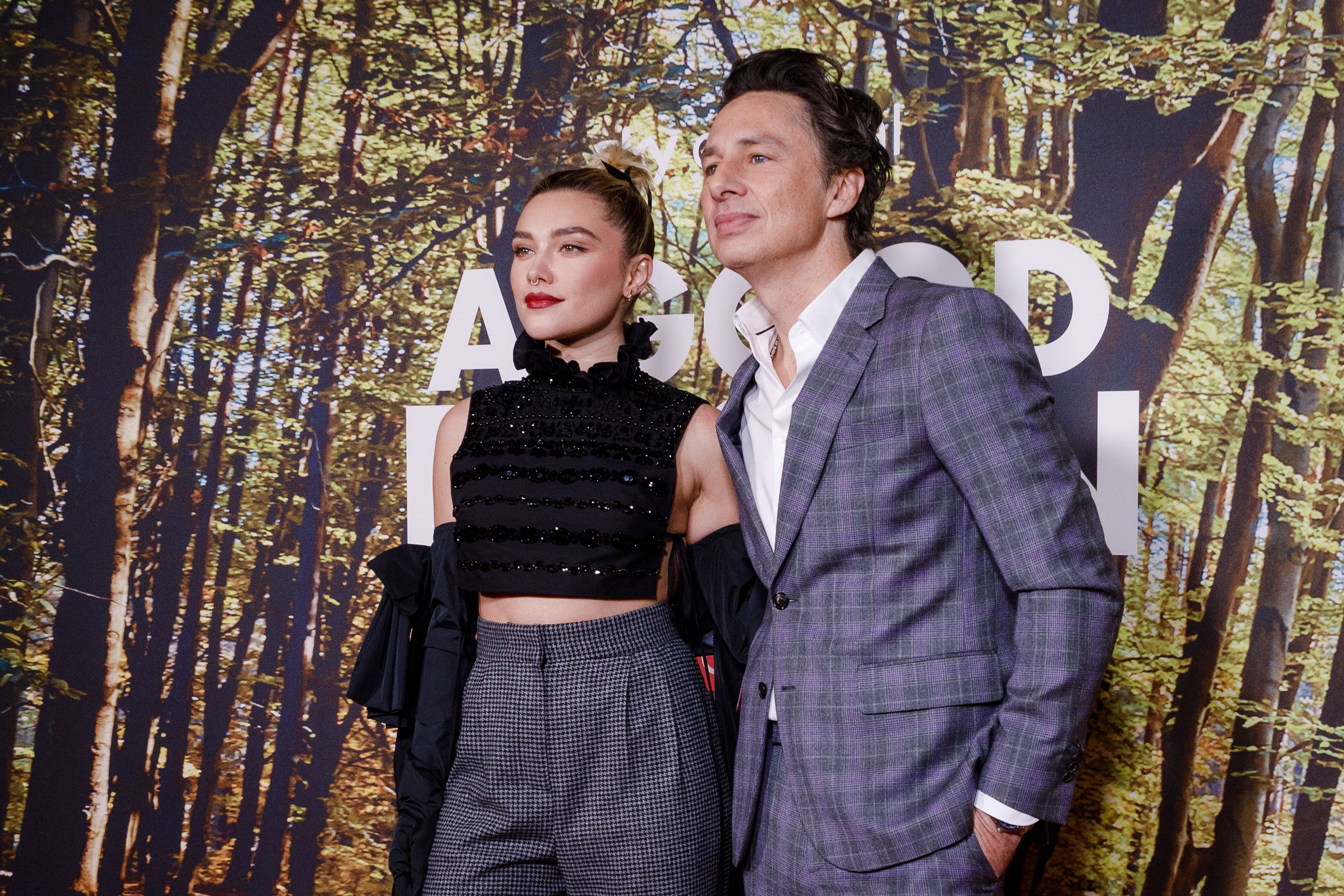 Florence Pugh Reunites with Ex Zach Braff at 'A Good Person' Premiere