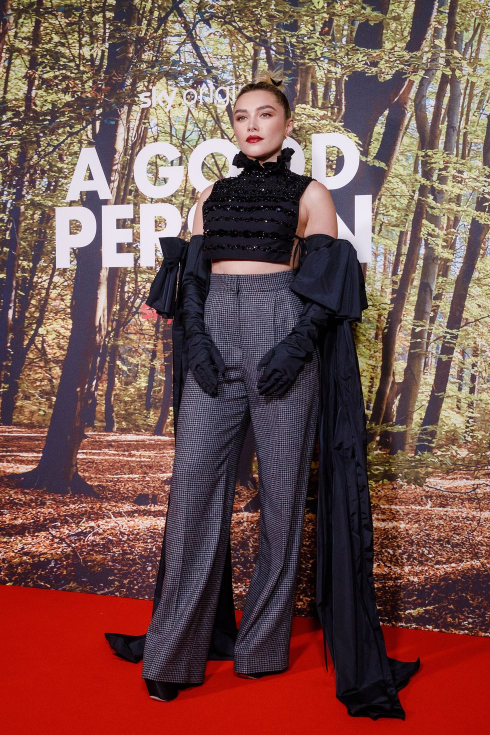 london, england march 08 florence pugh arrives at the "a good person" uk premiere at the ham yard hotel on march 08, 2023 in london, england photo by tristan fewingswireimage