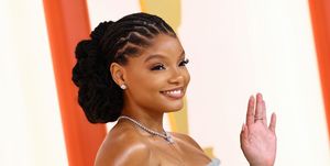 hollywood, california march 12 halle bailey attends the 95th annual academy awards on march 12, 2023 in hollywood, california photo by arturo holmesgetty images