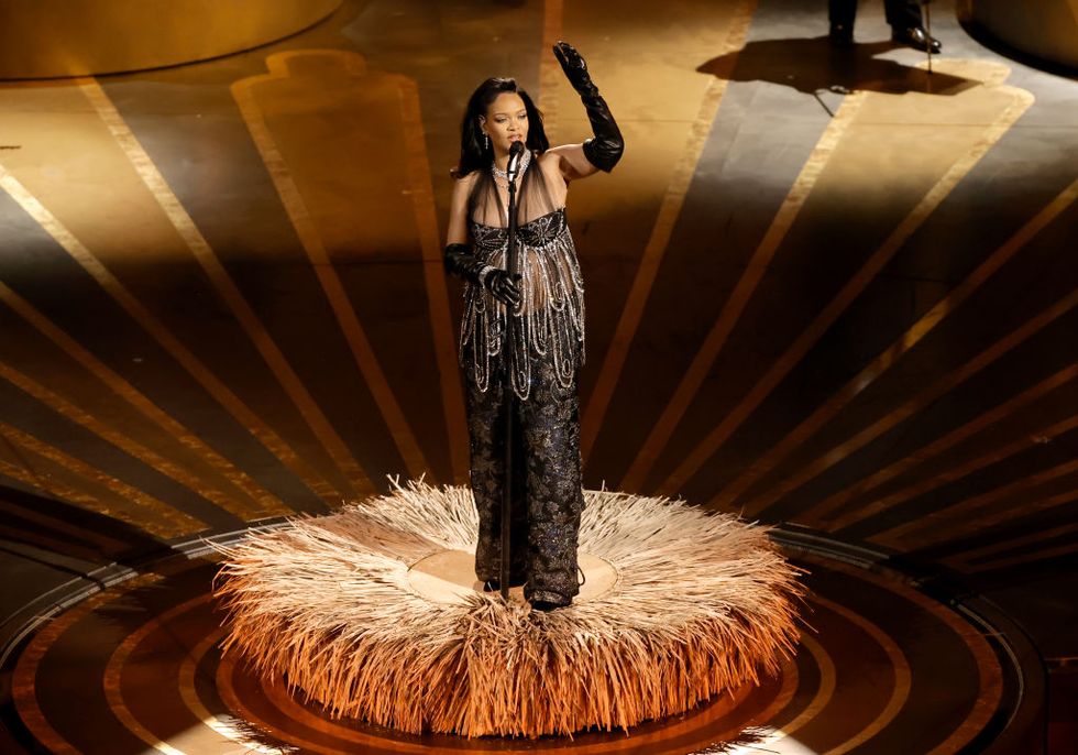 hollywood, california march 12 rihanna performs onstage during the 95th annual academy awards at dolby theatre on march 12, 2023 in hollywood, california photo by kevin wintergetty images