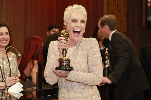 hollywood, california march 12 jamie lee curtis, winner of the best supporting actress award for everything everywhere all at once, attends the governors ball during the 95th annual academy awards at dolby theatre on march 12, 2023 in hollywood, california photo by emma mcintyregetty images