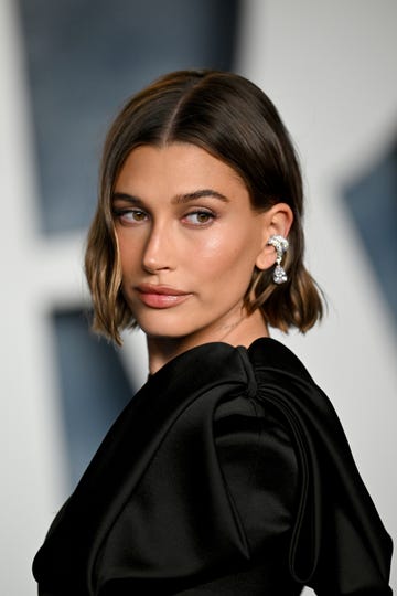 beverly hills, california march 12 hailey rhode bieber attends the 2023 vanity fair oscar party hosted by radhika jones at wallis annenberg center for the performing arts on march 12, 2023 in beverly hills, california photo by lionel hahngetty images