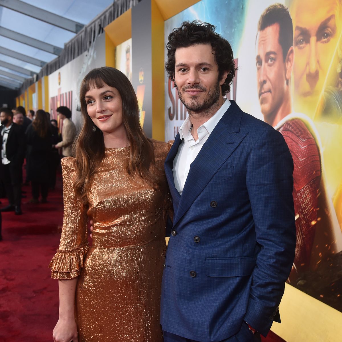 los angeles, california march 14 leighton meester and adam brody attend the premiere of warner bros shazam fury of the gods at regency village theatre on march 14, 2023 in los angeles, california photo by alberto rodriguezgathe hollywood reporter via getty images