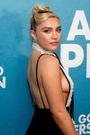 Florence Pugh's 'A Good Person' Promo Dresses Feature Sideboob & Lace