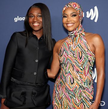 beverly hills, california march 30 l r zaya wade and gabrielle union attend the 34th annual glaad media awards at the beverly hilton on march 30, 2023 in beverly hills, california photo by monica schippergetty images