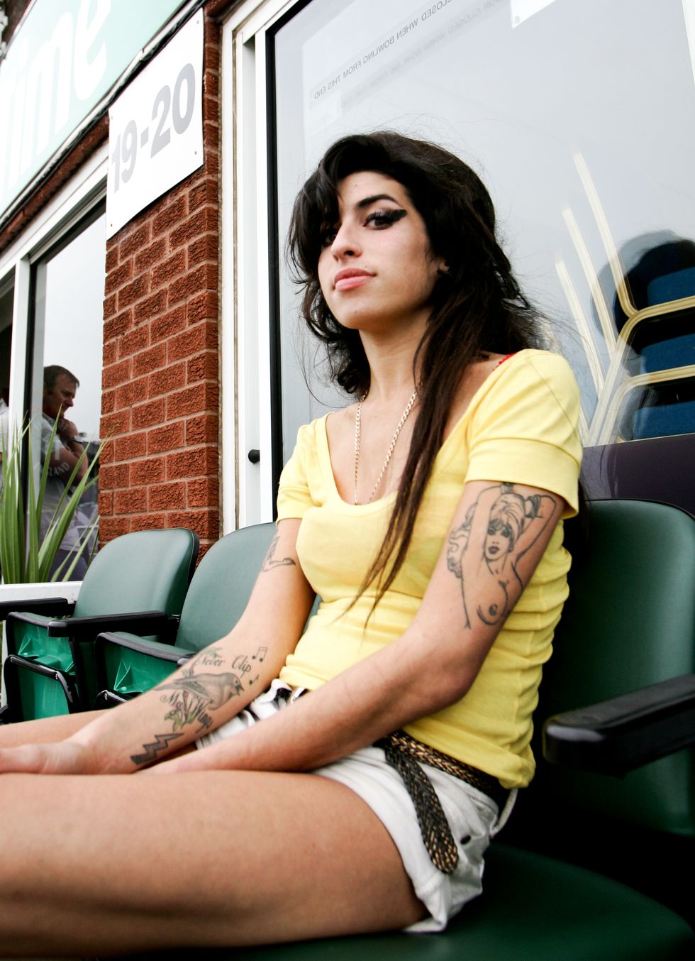 pop singer amy winehouse portrait session at old trafford cricket ground in manchester, 2007 photo by andy willsherredferns