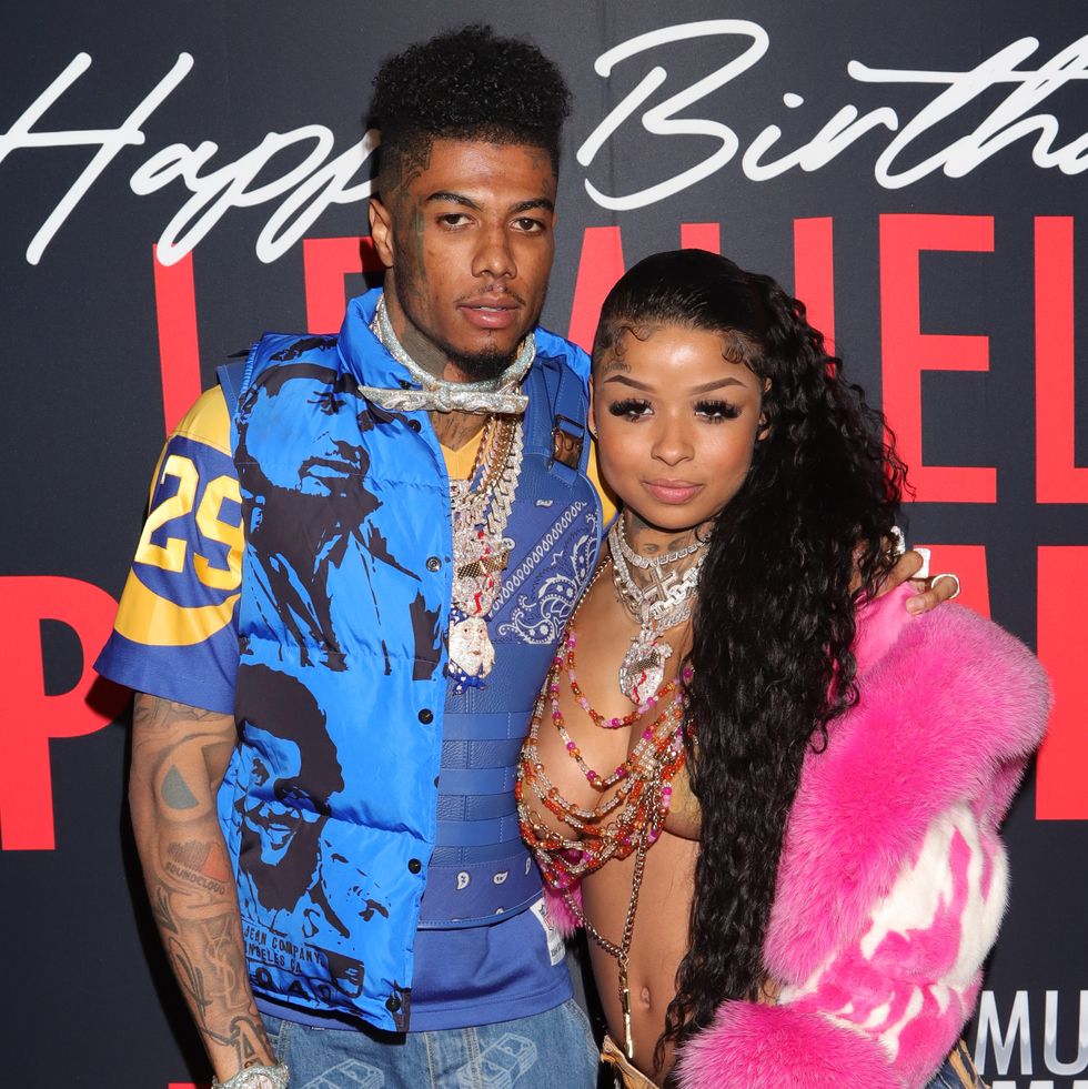 los angeles, california april 09 blueface and chriseanrock attend lemuel plummers birthday celebration presented by zeus network hosted by french montana on april 09, 2023 in los angeles, california photo by arnold turnergetty images for lemuel plummer zeus network