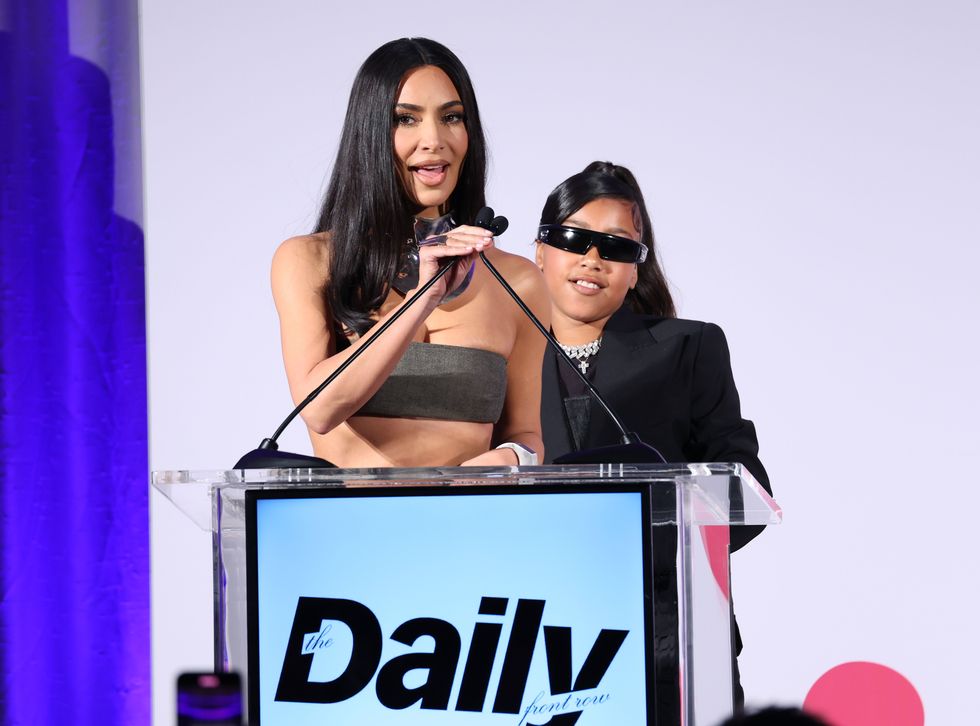 kim kardashian y north west en the daily front row's seventh annual fashion los angeles awards