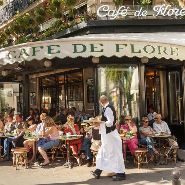 waiter at cafe de flore in saint germain des pres, paris, france photo by alex segreucguniversal images group via getty images