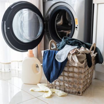 best combo washer and dryer washer with basket of laundry