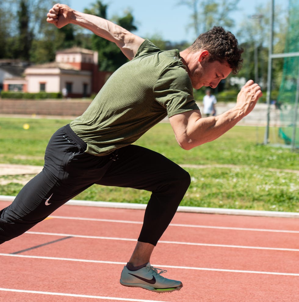 rome, italy april 28 filippo tortu during the italy athletics team training at stadio paolo rosi on april 28, 2023 in rome, italy photo by alessandro levatigetty images