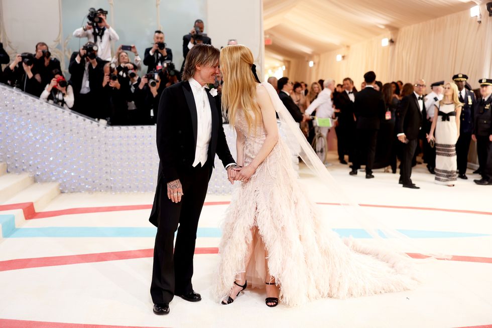 new york, new york may 01 keith urban and nicole kidman attend the 2023 met gala celebrating "karl lagerfeld a line of beauty" at the metropolitan museum of art on may 01, 2023 in new york city photo by john shearerwireimage