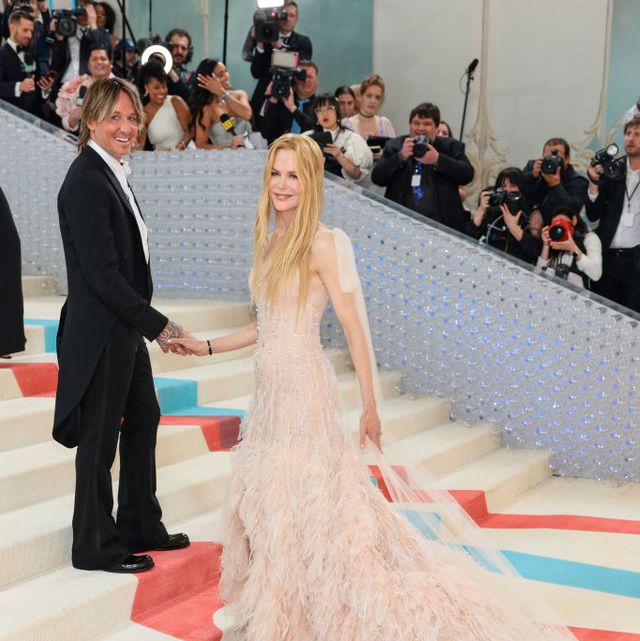 new york, new york may 01 l r keith urban and nicole kidman attend the 2023 met gala celebrating karl lagerfeld a line of beauty at the metropolitan museum of art on may 01, 2023 in new york city photo by dimitrios kambourisgetty images for the met museumvogue