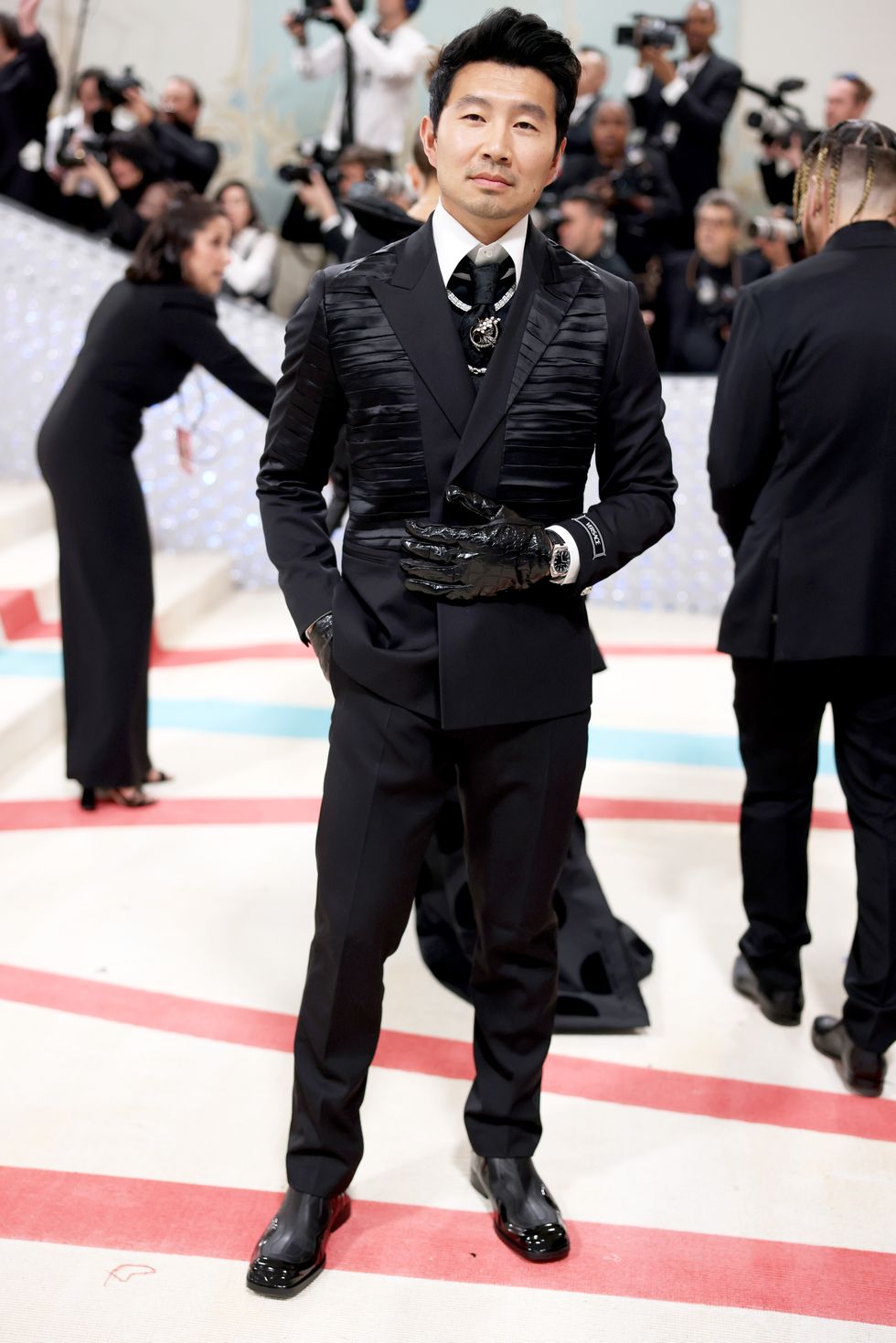 New York, USA. 01st May, 2023. Jackson Wang on the red carpet during The  2023 Met Gala honoring Karl Lagerfeld, A Line of Beauty, held at the  Metropolitan Museum of Art in