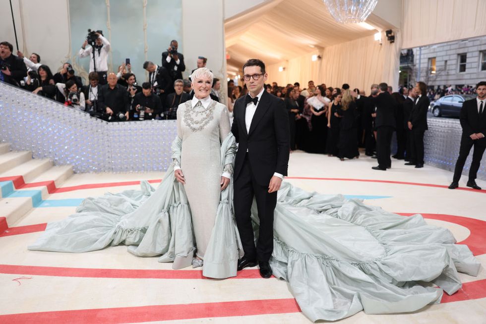 Glenn Close owns red carpet in stunning cape look at Met Gala