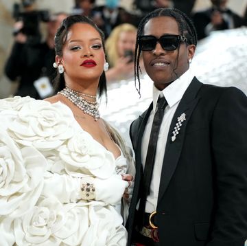 new york, new york may 01 l r rihanna and a$ap rocky attend the 2023 met gala celebrating karl lagerfeld a line of beauty at metropolitan museum of art on may 01, 2023 in new york city photo by jeff kravitzfilmmagic